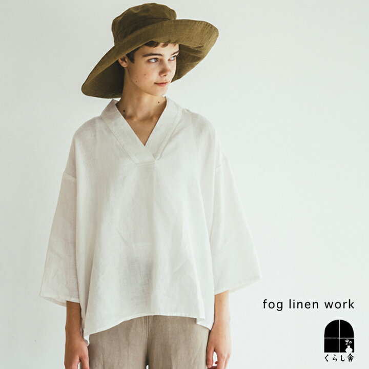 楽天市場】fog linen work プリシッラ トップ ホワイト フォグリネン 
