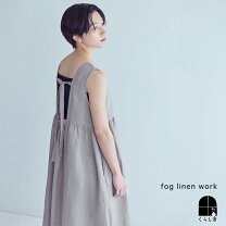 楽天市場】fog linen work（袖の長さノースリーブ）（ワンピース 