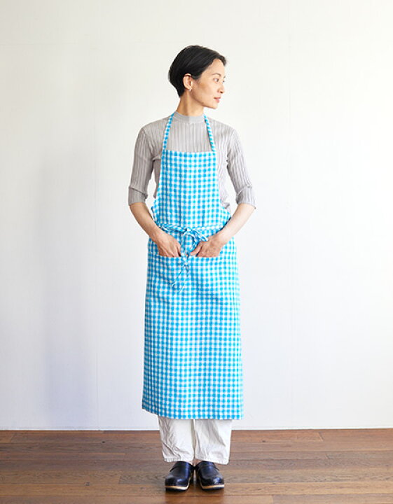 リネンオーバーエプロン ネイビー Lka116 保育士 リネンエプロン Linen ワンピースエプロン シンプル 肩こり ナチュラル Work Fog エプロン プレゼント 母の日 カフェ ギフト クロスバック 送料無料 青 リネン 紺 麻 贈り物 部屋着 ブルー Aライン
