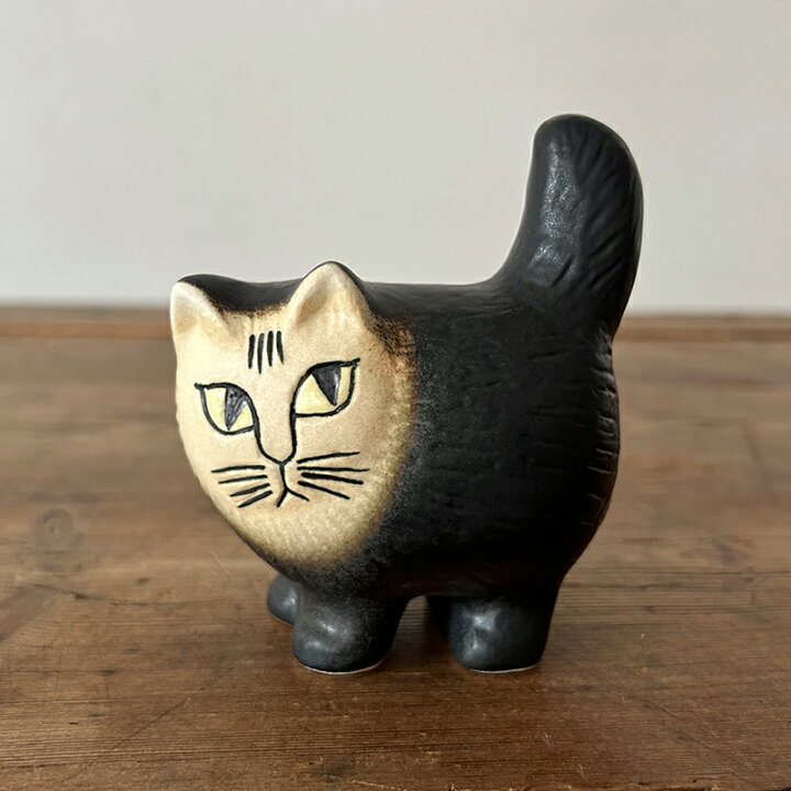 楽天市場】Lisa LarsonCat リサラーソン キャットモア ミニ ブラック 