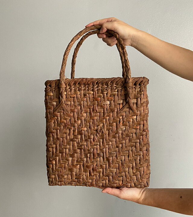 シンプル国産山葡萄のたて長かごバック （楽天市場】山葡萄かごバッグ 
