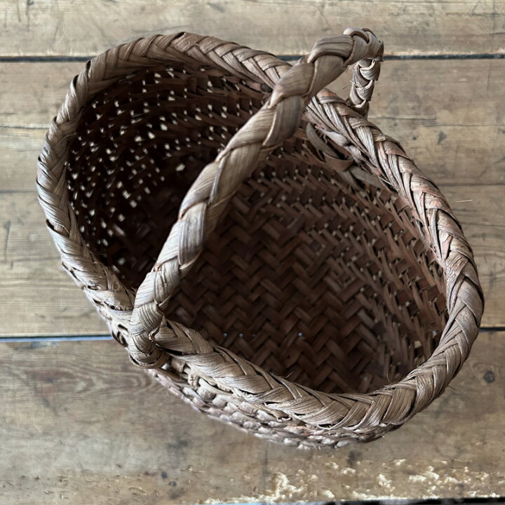 楽天市場】新入荷 山葡萄かごバッグ 細網代（楕円）一本手 ラッピング  