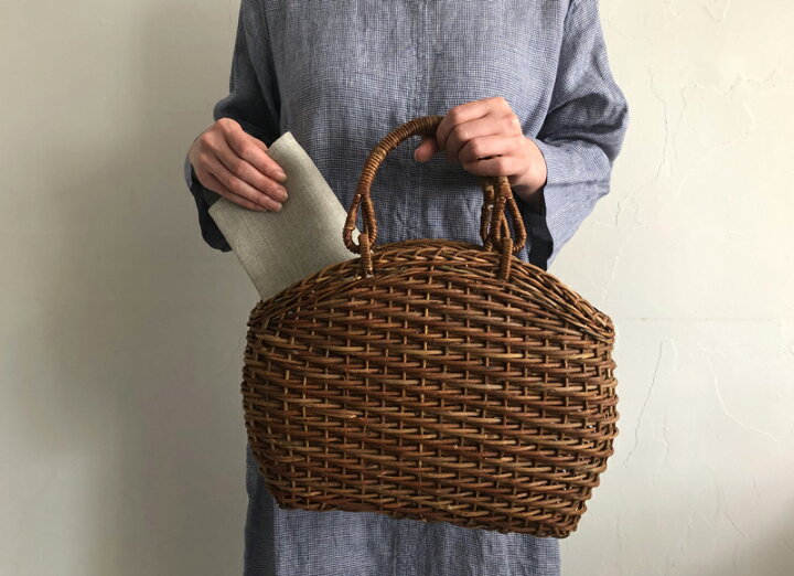 楽天市場】松野屋 あけび シェル手提げかご 青森県の 良質なあけびの蔓  