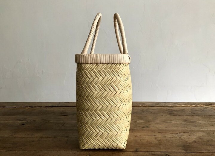 楽天市場】松野屋 篠竹買い物かご 岩手県で作られた 篠竹の 手作りかご  