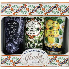 La Maioliche ハンドクリーム ギフトセット フィオーレ Fiore Hand Cream Gift Set ラ・マヨルカ 正規品 ◆手/ボディケア/ローション/クリーム/乾燥/保湿/肌荒れ/フレグランス/芳香/アロマ/ギフト/プレゼント/香り/癒し/リラックス/fragrance/aroma/gift/box