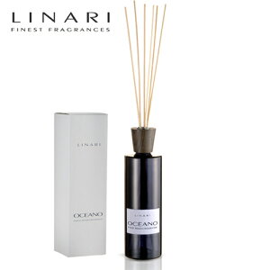 【送料無料】LINARI リナーリ ルームディフューザー 500ml OCEANO オセアノ ナチュラルスティック BLACK AMETHYST LINE 正規品 ◆リード/アロマ/diffuser/芳香/フレグランススティック/ホームフレグランス