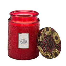 Voluspa ボルスパ ジャポニカ グラスジャーキャンドル L ゴージ＆タロッコオレンジ JAPONICA Glass jar candle GOJI & TAROCCO ORANGE 正規品 ◆ホームフレグランス/芳香/アロマキャンドル/ロウソク