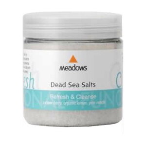 メドウズ デッドシーソルト リフレッシュ&クレンズ 300g Meadows バスソルト スパイクラベンダー ゼラニウム(ブルボン) レモン ベルガモット パインニードル ジュニパー(ベリー)