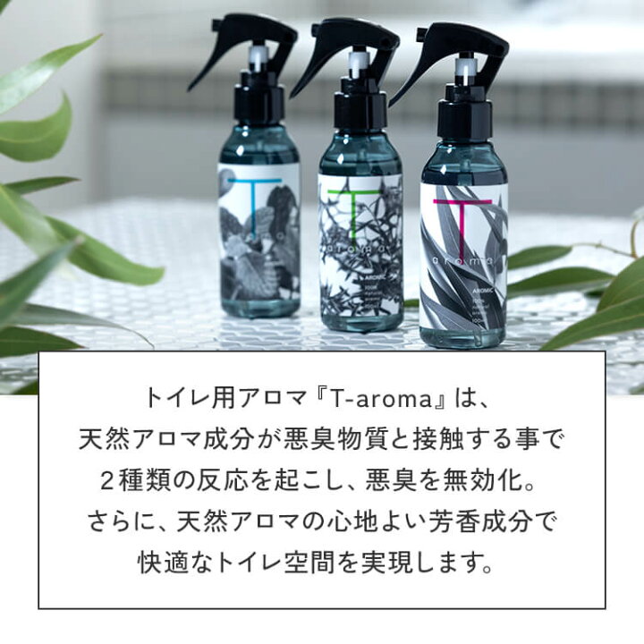楽天市場】【最大500円OFFクーポン】天然アロマ トイレ 消臭スプレー T 