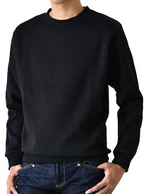 あったか裏起毛 ストレッチ スウェットトレーナー メンズ 裏フリース 秋冬 カジュアル シンプル【ゆうパケット送料無料C】【2-E1X】