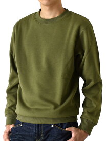 あったか裏起毛 ストレッチ スウェットトレーナー メンズ 裏フリース 秋冬 カジュアル シンプル【ゆうパケット送料無料C】【2-E1X】