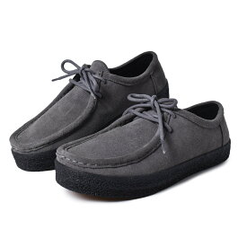 [お買い物マラソン限定クーポン配布中！！]LAST RESORT AB ラストリゾート モック スエード ワラビー スニーカー LOAFER VM006 MOC SUEDE "GREY / BLACK" ( スケート SKATE グレー 灰色 メンズ レディース )