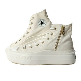 【10%割引実施中！】CONVERSE コンバース オールスター ライト ハイ ジップ スニーカー ALL STAR LIGHT PLTS 2 Z HI ECRU ( 国内正規品 厚底 白 ホワイト レディース 31314302 )