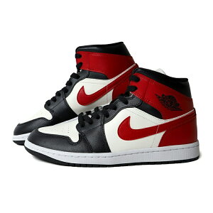 y15܂ł̂őIIzNIKE iCL EBY GA W[_ ~bh Xj[J[ WMNS AIR JORDAN 1 MID Sail/Gym Red (  bh YTCY BQ6472-160 )
