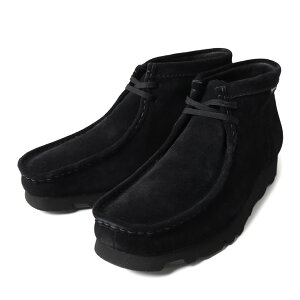 【15時までのご注文で即日発送!!】Clarks クラークス ワラビー ブーツ シューズ Wallabee BOOTS GORE-TEX Black Suede ( ゴアテックス 黒 ブラック メンズ 26173318 )
