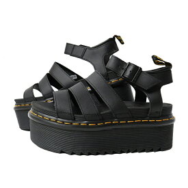 Dr.Martens ドクターマーチン ブレア クアッド レザー サンダル BLAIRE QUAD STRAP SANDALS HYDRO LEATHER BLACK 黒 ブラック 27296001