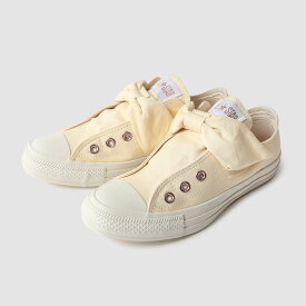 【10%割引実施中！15時までのご注文で即日発送！！】CONVERSE コンバース オールスター リボンストラップ スニーカー ALL STAR RIBBONSTRAP PG OX CREAM ( クリーム レディース 31315191 )