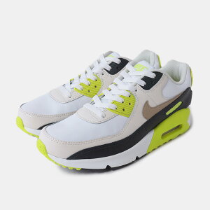 [15܂ł̂őII]NIKE iCL GA}bNX 90 fB[X EBY Xj[J[ AIR MAX 90 GS White Cyber Dark Smoke Grey Khaki (  HF6358-103 )
