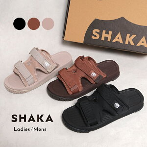 [�N�[�|����P2�{!]SHAKA �V���J �`���A�E�g �T���_�� �X�j�[�J�[ CHILL OUT BLACK TAUPE BROWN ( �� �u���b�N �x�[�W�� ���F �X�j�T�� �����Y ���f�B�[�X �E�B�����Y SK-106 )