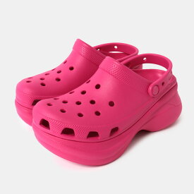 【10%割引実施中！お買い物マラソン限定クーポン配布中！！】crocs クロックス クラシック ベイ クロッグ サンダル CLASSIC BAE CLOG DRAGON FRUIT ( スライド サボ レディース ピンク 厚底 PINK 206302-6ZQ )