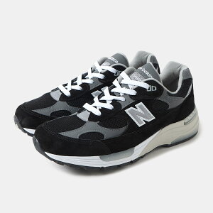 [�N�[�|����P2�{�I]NEW BALANCE �j���[�o�����X 992 �X�j�[�J�[ U992BK MADE IN USA BLACK ( �� �u���b�N �O���[ 993 D �č��� �A�����J �����Y )