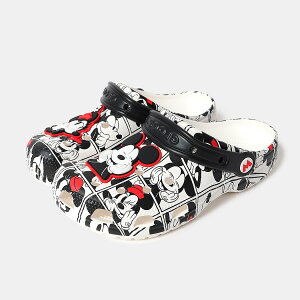 [N[|P2{I]crocs NbNX ~bL[ fBYj[ T_ Ah ~j[ NVbN NbO Mickey and Minnie Classic Clog WHITE/BLACK ( fB[X Ki 211483-90H )