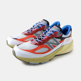 [クーポン＆P2倍！]海外限定 NEW BALANCE × ACTION BRONSON ニューバランス 990 V6 スニーカー U990AC6 HI-PINK/ROYAL BLUE ( 日本未発売 白 ホワイト マルチカラー メンズ コラボ )