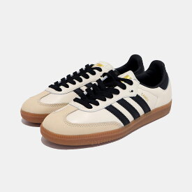 adidas SAMBA OG W "Cream White / Black" アディダス サンバ スニーカー ( 白 ホワイト 金 ゴールド ベージュ クリーム レトロ ローテク spezial gazelle ガムソール スケート ID0478 )