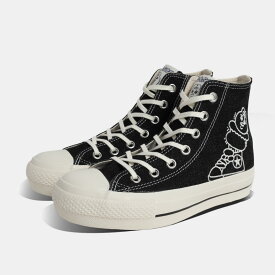 CONVERSE コンバース 可哀想に！ おぱんちゅうさぎ コラボ グッズ オールスター スニーカー ALL STAR PLTS OG HI / KAWAISOUNI! BLACK ( レディース ウィメンズ 31316600 )