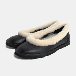 AO ] U[ oG tbg pvX {A [t@[ UGG ZORA LEATHER BALLET FLAT BLACK ( ubN  fB[X oGV[Y Y fB[X 1178450 )