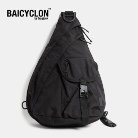 【クーポン＆P2倍】バイシクロン ボディバッグ ショルダーバッグ バッグ シングル ストラップ BAICYCLON SINGLE STRAP BAG BLACK ( CORDURA コーデュラ ブラック 黒 鞄 メンズ レディース BCL-116 )