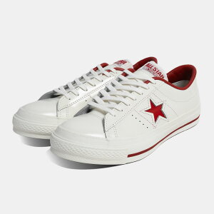 CONVERSE �R���o�[�X �����X�^�[ �X�j�[�J�[ ONE STAR J WHITE/RED ( ���{�� MADE IN JAPAN �z���C�g �� ���b�h �� �����Y CT 32346512 )