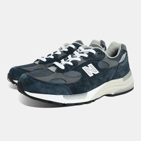 [クーポン＆P2倍!]NEW BALANCE ニューバランス 992 スニーカー made in USA U992NY NAVY ( ネイビー ブルー 青 米国製 メンズ 991 993 1906 9060 )