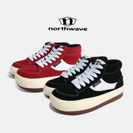 [P2倍＆クーポン]【1000円OFFクーポン発行中!】NORTHWAVE ノースウェーブ エスプレッソ チリ スエード スニーカー ESPRESSO CHILLI SUEDE 90s BLACK/WHITE ( レッド 赤 ブラック 黒 ハイカット 厚底 メンズ NW008 )