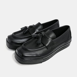 [�N�[�|����P2�{�I]�R���o�[�X ���[�t�@�[ �X�j�[�J�[ �I�[���X�^�[ �X�N�G�A�g�E CONVERSE ALL STAR SQUARETOE LOAFER BLACK ( �����Y ���f�B�[�X 31316981 )