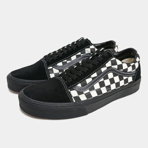 [�N�[�|����P2�{�I][�|�C���g10�{]���@���Y �I�[���h�X�N�[�� �X�j�[�J�[ VANS OLD SKOOL CHECKERBOARD BLACK WHITE ( �� �`�F�b�J�[�Y �o���Y �����Y ���f�B�[�X �u���b�N VN000D7ZMCG )