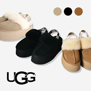 UGG �A�O WOMENS FUNKETTE �t�@���P�b�g CHESTNUT BLACK �E�B�����Y�T���_�� �X���b�p �V���[�Y ( �t�@�[ �{�A �~�p �h�� �l�C ���킢�� ���f�B�[�X 1113474 )