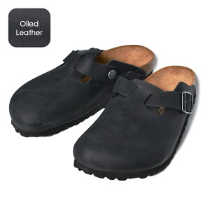 [�N�[�|����P2�{]BIRKENSTOCK BOSTON Oiled Leather ( NARROW FIT ) BLACK �r���P���V���g�b�N �{�X�g�� (�I�C�����U�[ �i���[ �����Y ���f�B�[�X �E�B�����Y �T���_�� �N���b�O �T�{ �~���[�� �}�b�g �� 59463)