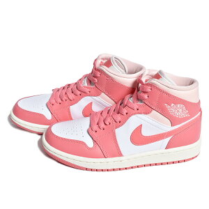 [}\N[|zzI]NIKE WMNS AIR JORDAN 1 MID "Strawberries and Cream" iCL EBY GAW[_ ~bh Xj[J[ ( fB[X sN  Xgx[ BQ6472-186 )