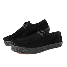 [お買い物マラソン限定クーポン配布中！！]LAST RESORT AB ラストリゾート モック スエード ワラビー スニーカー LOAFER VM006 MOC SUEDE BLACK ( スケート SKATE 黒 ブラック メンズ レディース )