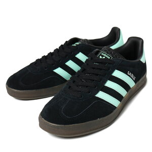[15܂ł̂őII]adidas AfB_X K[ ChA Xj[J[ GAZELLE INDOOR BLACK/CLEAR MINT (  ubN NA ~g Y fB[X JR7112 )