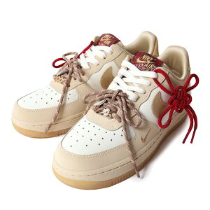 [15܂ł̂őII]NIKE iCL EBY GAtH[X Xj[J[ WMNS AIR FORCE 1 '07 SAIL/BEIGE (  Xl[N x[W fB[X HV5990-172 )