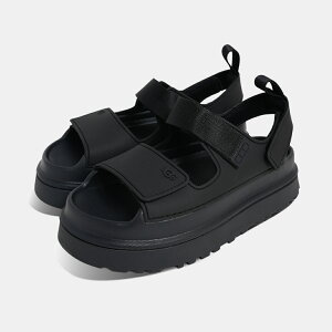 [�N�[�|����P2�{�I]UGG W GOLDENGLOW BLACK �A�O �E�B�����Y �S�[���f���O���E �T���_�� �X���C�h ���f�B�[�X ( �� �u���b�N ���� �X�g���b�v �x���g ���o�[ �E�B�����Y 1152685BLA )