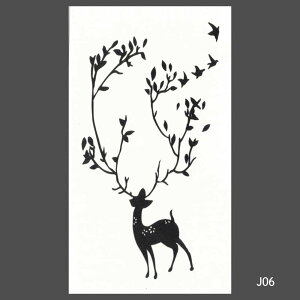【在庫限り】動物モチーフのタトゥーシール全12種。各種タッチがあり世代問わずに使えます。水で簡単転写 タトゥー シール ボディシール フェイスシール フェス イベント ライブ アクセサ