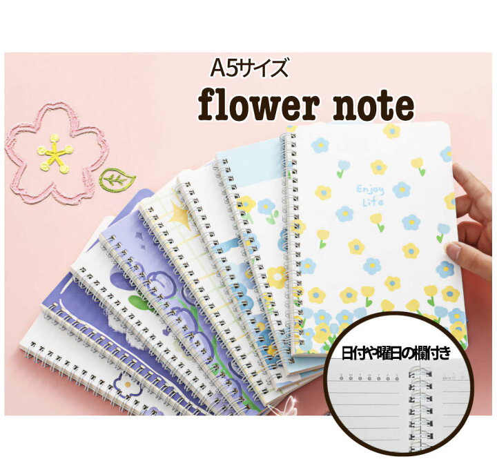 楽天市場】20時から最大10%引☆【全8パターン】A5サイズに散りばめた 