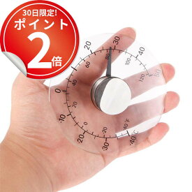 *15日は全品P2倍*猛暑・大雪のときに知りたい室外温度、窓の外に貼り付けて外気温がわかる室外温度計。 室外温度 透明 気温 外気 台風_ モノトーン 電池不要 軽量 プラスチック