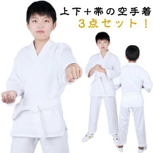 初心者 白帯 子供用 空手着 上下 子ども ジュニア 空手衣 空手着 セット 空手 空手道着 トップス 空手スーツ 入門者向け キッズ ズボン 男女兼用 授業用 道着 練習用 合気道 柔道授業 柔道着