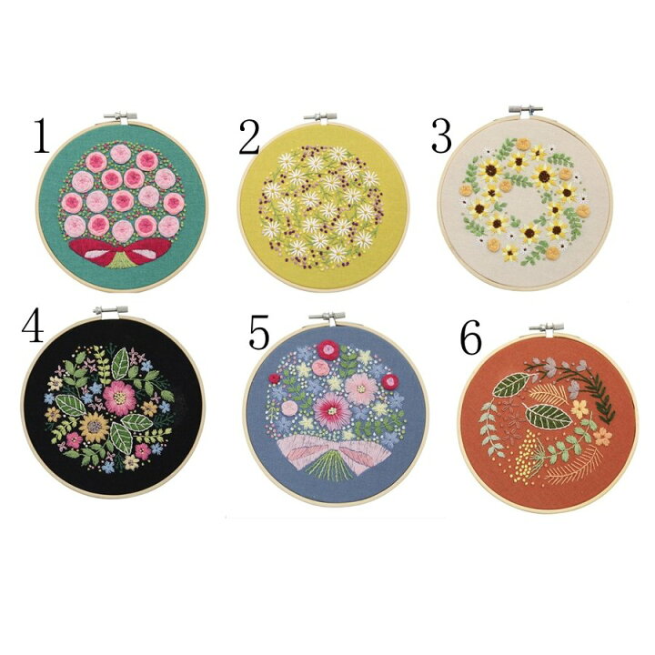 楽天市場 刺繍キット クロスステッチ 花 立体的な花柄 女性に大人気 刺しゅう布 針 糸セット 刺繍枠付き 日本語説明書付き やり方 手作り絵画手芸キット 簡単 アルシオン二号店