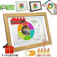 【グレードアップ・楽天1位】デジタルフォトフレーム wifi 10.1インチ 人感センサー 木製 タッチスクリー…
