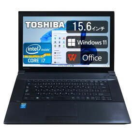 ♥【今だけ新品SSD1TB×メモリ16GB】東芝 Toshiba ノートパソコン Bシリーズ ■高性能第3世代Core i7 Office搭載 Windows11 WIFI 15.6型ワイド/ 光学ドライブ 中古ノートパソコン 初期設定済み/即使用可能